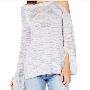 Michael Stars Cutout Shoulder Tunic Sweater